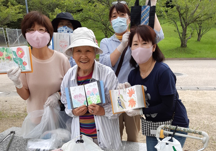 世界平和女性連合WFWP丸亀城清掃活動